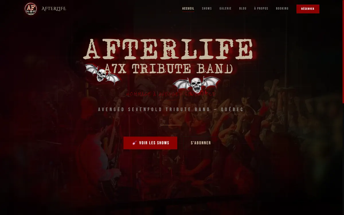 Afterlife website preview