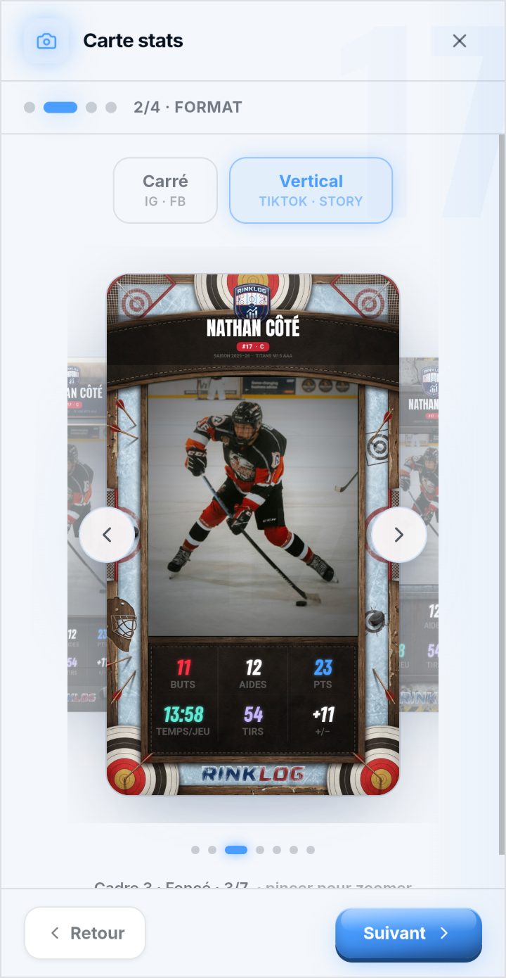 Création d'une carte stats